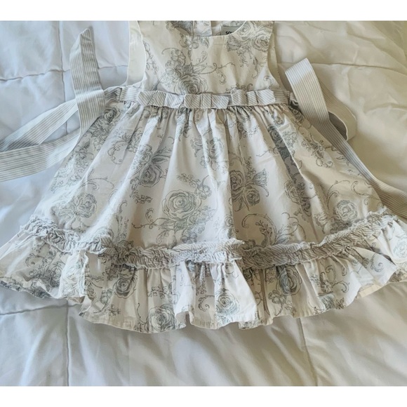 Savannah Dresses Savannah Baby Girl 6 9 Months White Floral Ruffle
